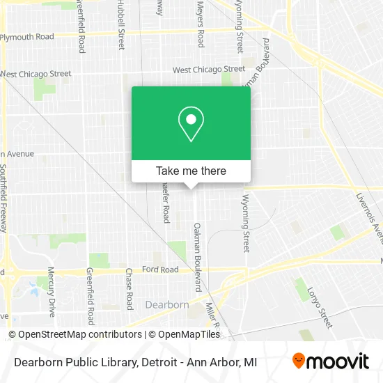 Dearborn Public Library map