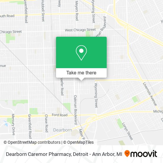 Dearborn Caremor Pharmacy map