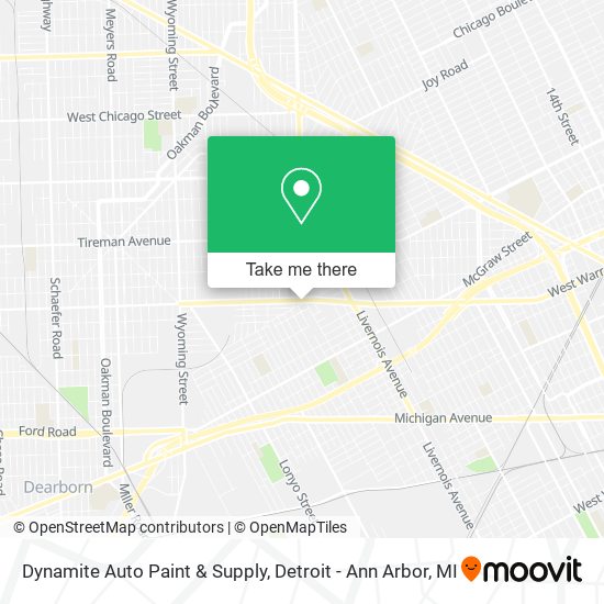 Dynamite Auto Paint & Supply map
