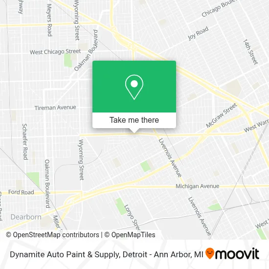 Dynamite Auto Paint & Supply map