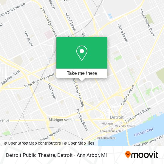 Detroit Public Theatre map