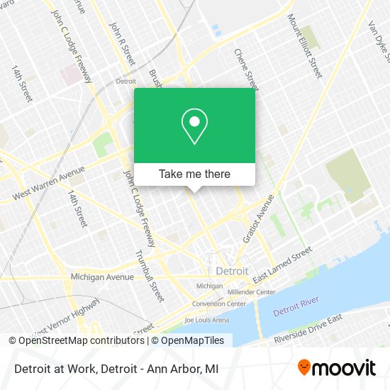 Detroit at Work map