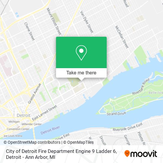 City of Detroit Fire Department Engine 9 Ladder 6 map