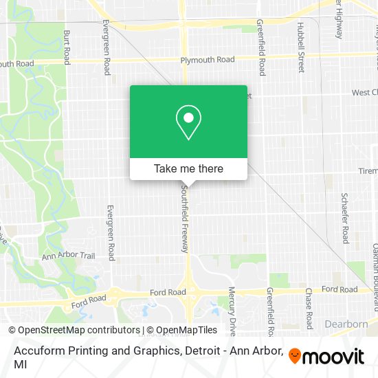 Mapa de Accuform Printing and Graphics