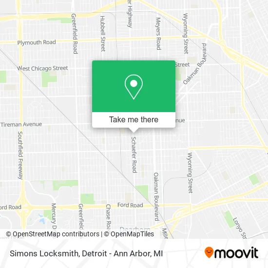 Simons Locksmith map