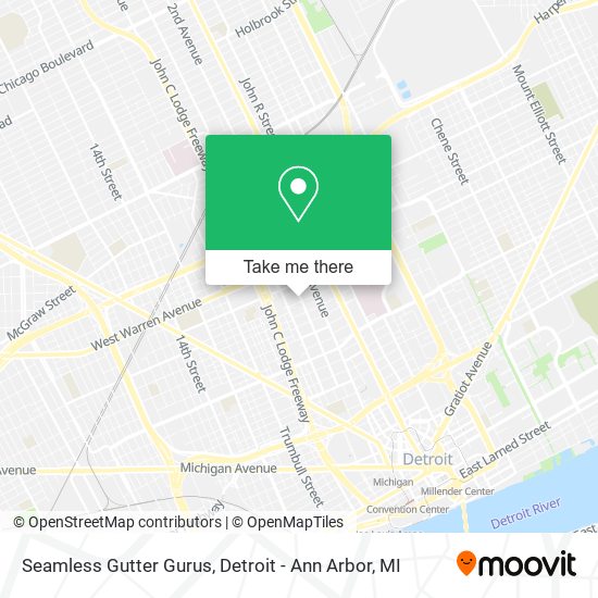 Seamless Gutter Gurus map