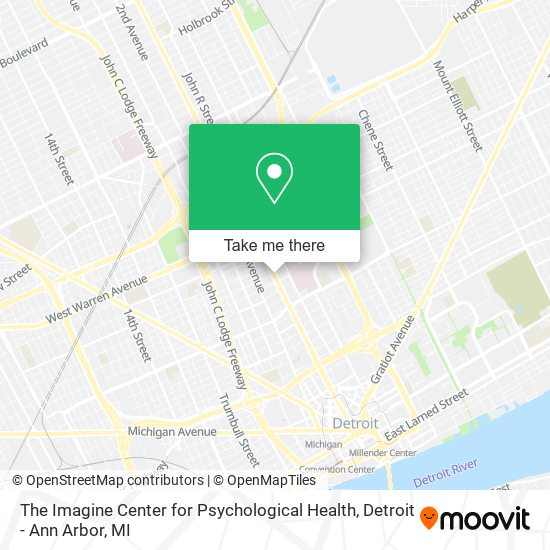The Imagine Center for Psychological Health map