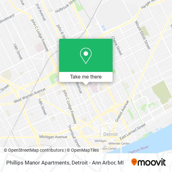 Phillips Manor Apartments map