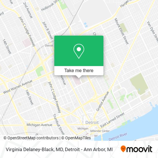 Mapa de Virginia Delaney-Black, MD