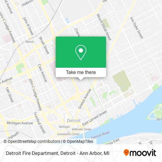 Detroit Fire Department map