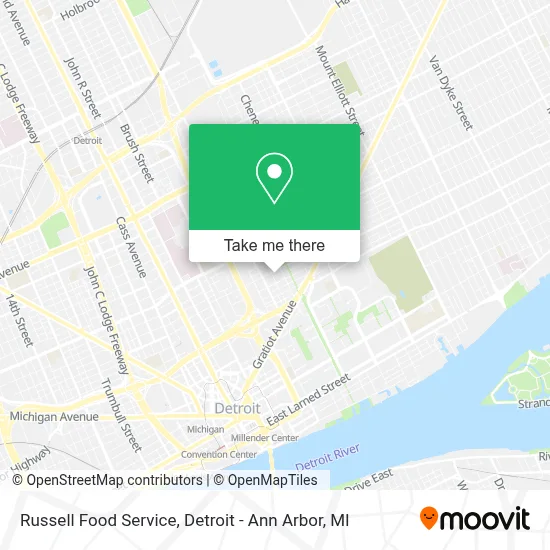 Russell Food Service map