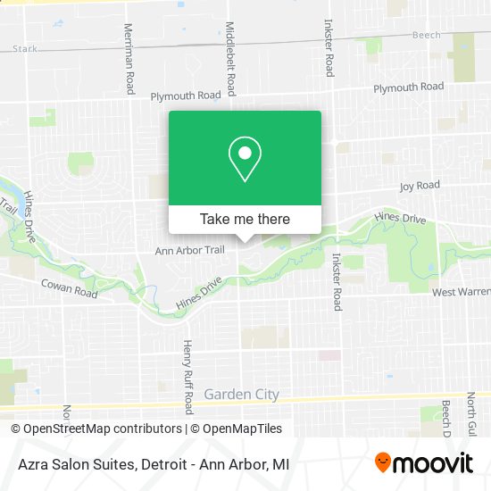 Azra Salon Suites map