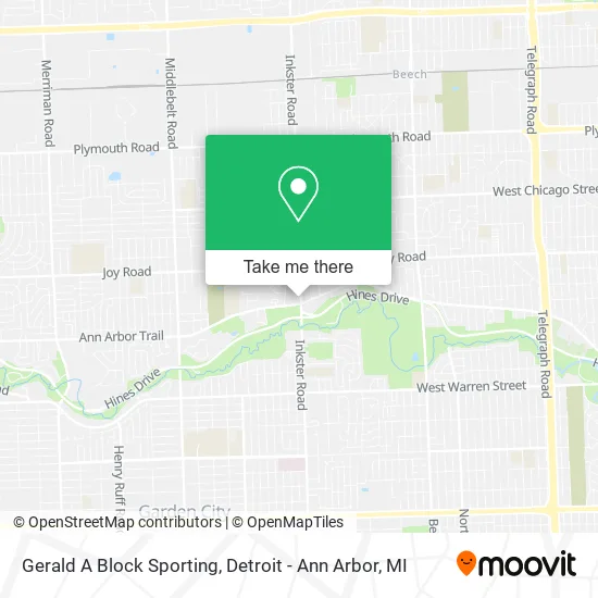 Gerald A Block Sporting map