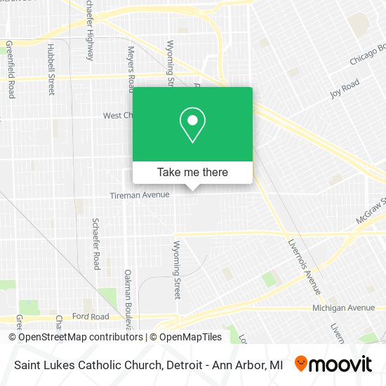 Saint Lukes Catholic Church map