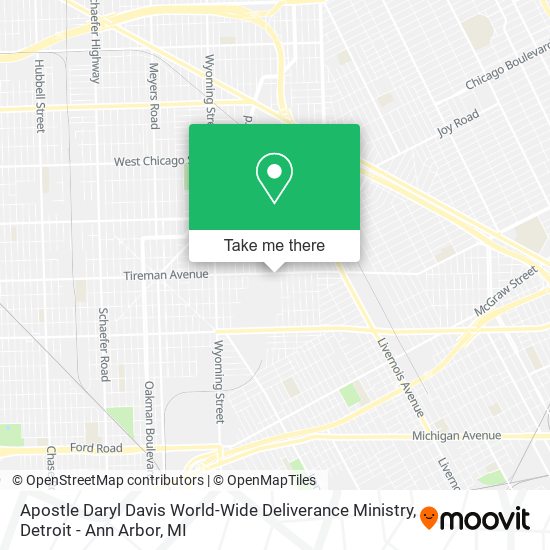 Mapa de Apostle Daryl Davis World-Wide Deliverance Ministry