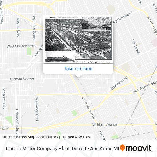 Lincoln Motor Company Plant map