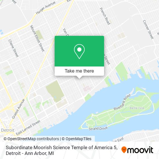 Subordinate Moorish Science Temple of America 5 map