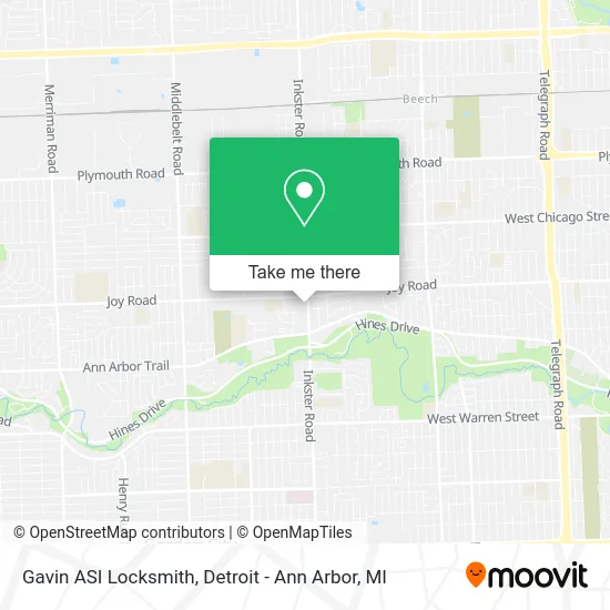 Gavin ASI Locksmith map