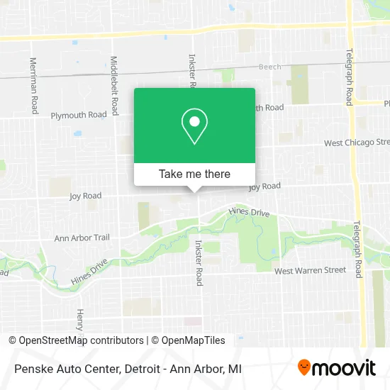Penske Auto Center map