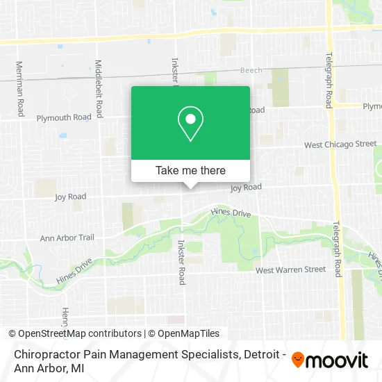Chiropractor Pain Management Specialists map