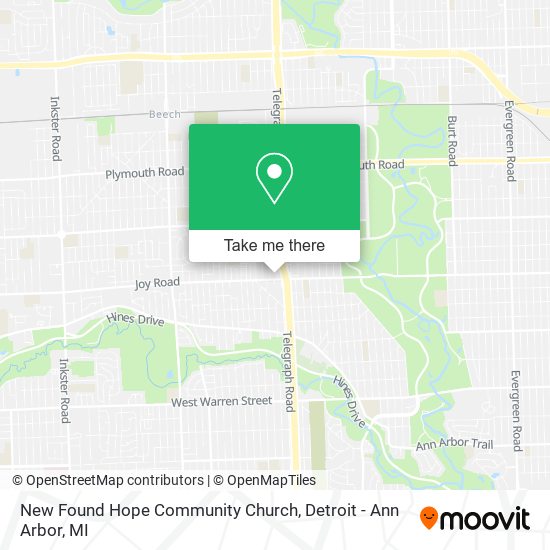 New Found Hope Community Church map