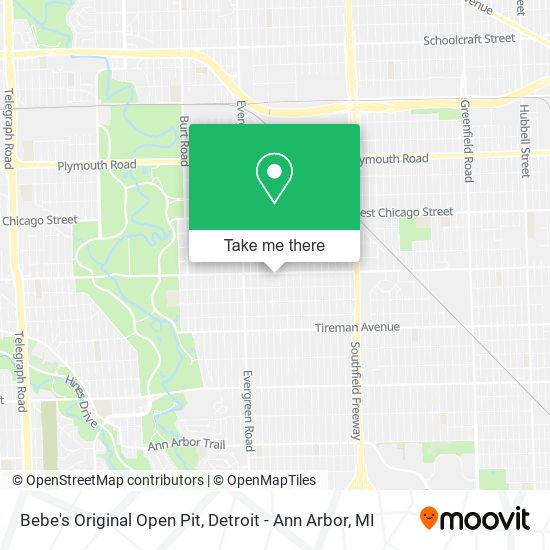 Bebe's Original Open Pit map