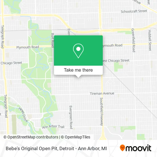 Mapa de Bebe's Original Open Pit
