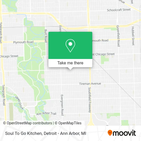 Soul To Go Kitchen map