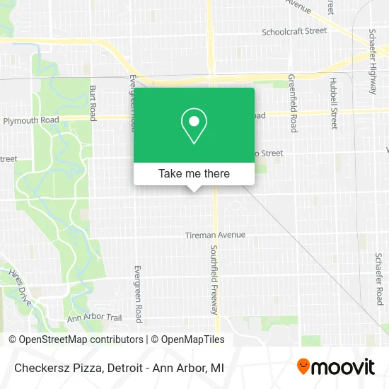 Checkersz Pizza map
