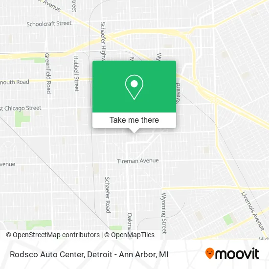 Rodsco Auto Center map