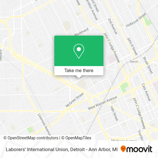 Laborers' International Union map