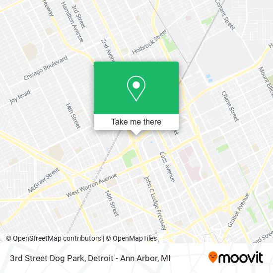 3rd Street Dog Park map