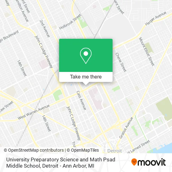 University Preparatory Science and Math Psad Middle School map