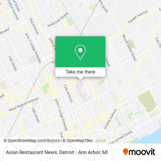 Asian Restaurant News map