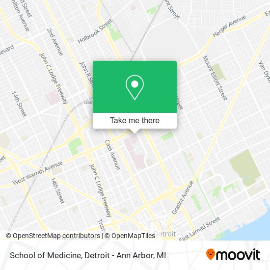 School of Medicine map