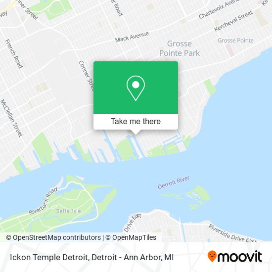Ickon Temple Detroit map