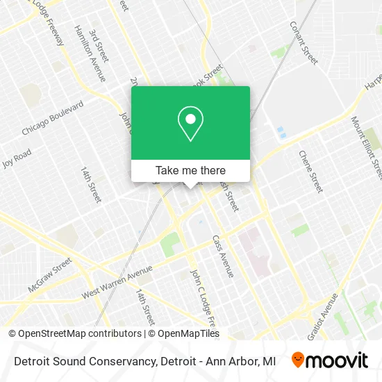 Detroit Sound Conservancy map