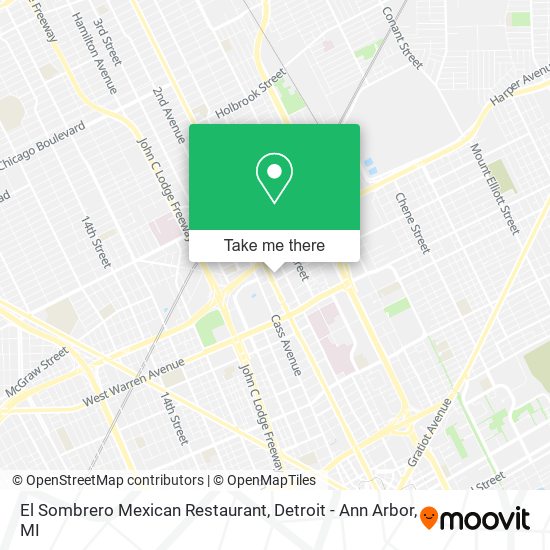 El Sombrero Mexican Restaurant map