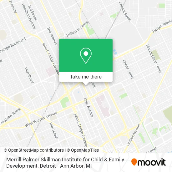 Merrill Palmer Skillman Institute for Child & Family Development map