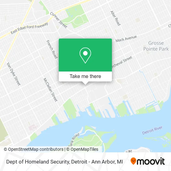 Mapa de Dept of Homeland Security
