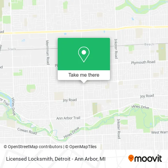 Licensed Locksmith map