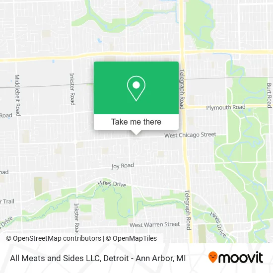 All Meats and Sides LLC map