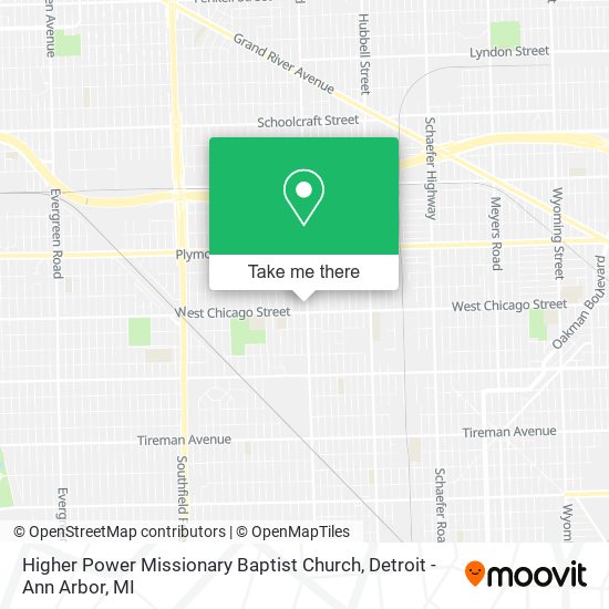 Mapa de Higher Power Missionary Baptist Church