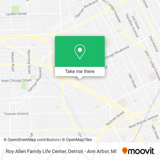 Mapa de Roy Allen Family Life Center