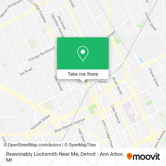 Reasonably Locksmith Near Me map