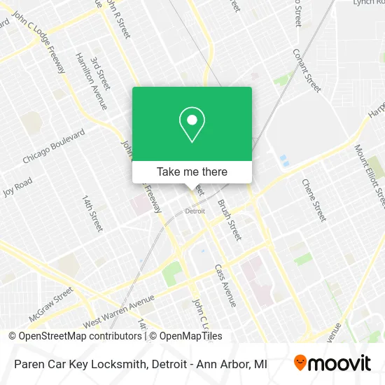 Paren Car Key Locksmith map