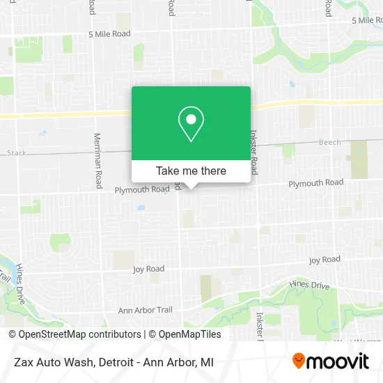 Zax Auto Wash map