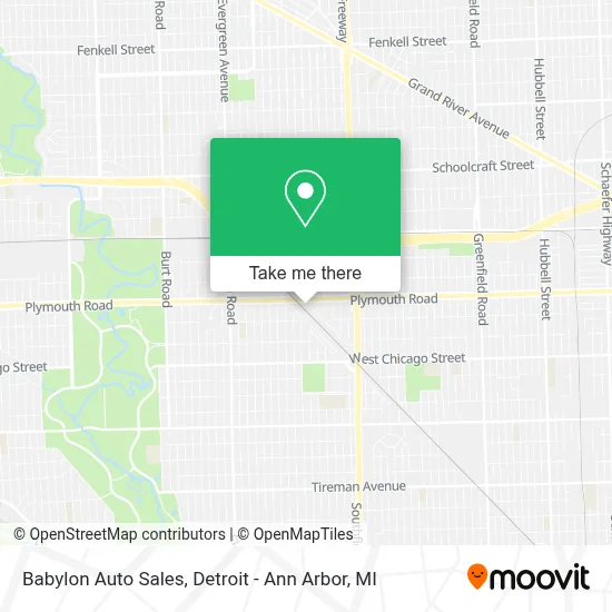 Babylon Auto Sales map