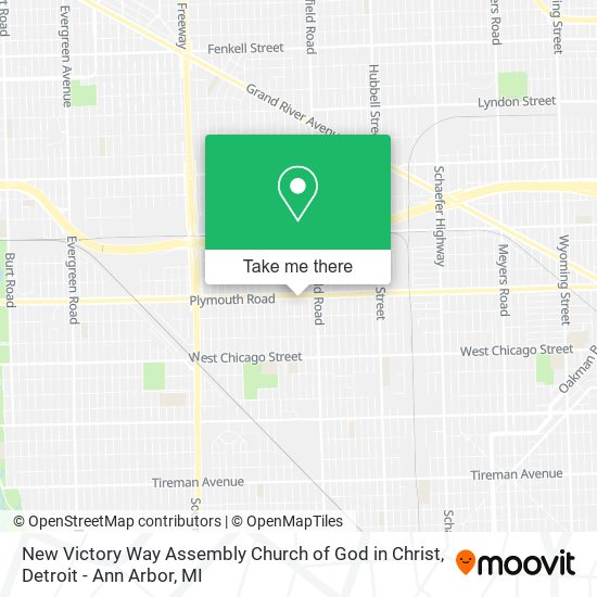 Mapa de New Victory Way Assembly Church of God in Christ