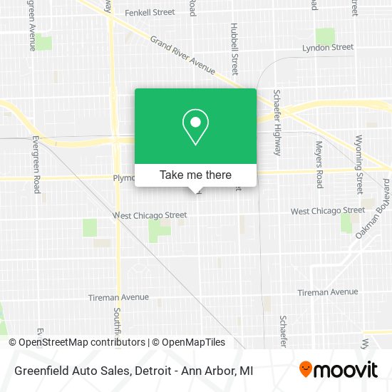 Greenfield Auto Sales map